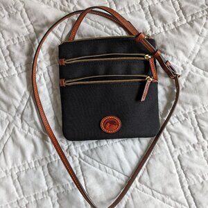 NWOT Nylon North South Triple Zip crossbody bag